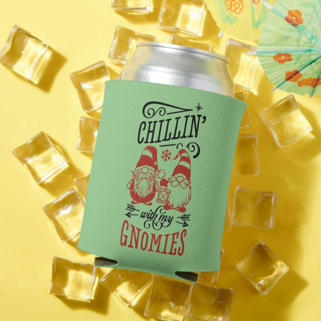 Rafraîchisseur Pour Canette Gnomes Christmas Holiday Gifts Can Cooler (Été in situ)