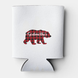 Rafraîchisseur Pour Canette Godmother Bear Buffalo Red Plaid Matching Family