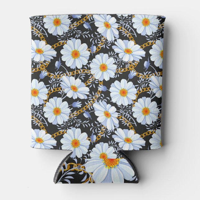 Rafraîchisseur Pour Canette Golden Baroque : Floral Chain Texture (Devant)