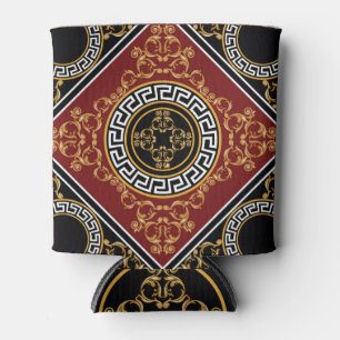 Rafraîchisseur Pour Canette Golden Baroque : Illustration Motif Grec.