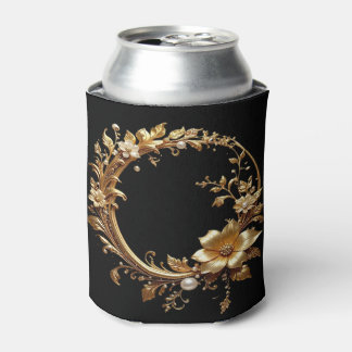 Rafraîchisseur Pour Canette Golden Floral Ornate Frame Can Cooler
