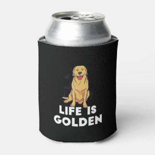 Rafraîchisseur Pour Canette Golden Retriever Dog - La vie est dorée