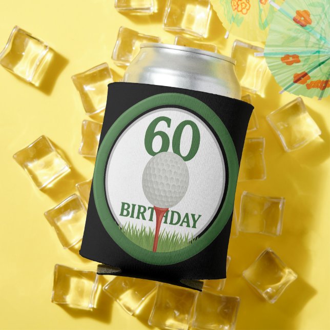 Rafraîchisseur Pour Canette Golf 60e anniversaire pour Golfer (Été in situ)
