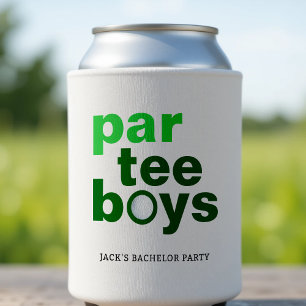 Rafraîchisseur Pour Canette Golf Bachelor Party Par Tee Boys Blanc