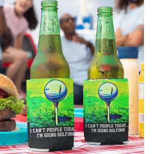 Rafraîchisseur Pour Canette Golf sur mesure Hommes Anniversaire Favors Golf Tr