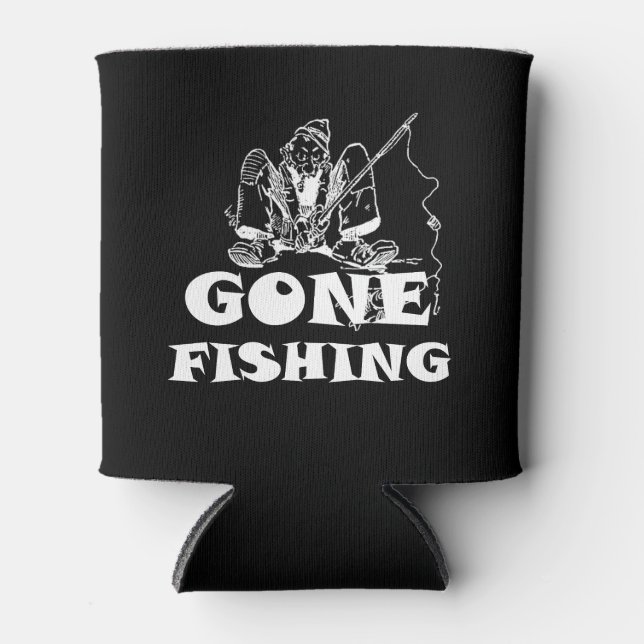 Rafraîchisseur Pour Canette Gone Fishing Funky Custom Can Cooler (Devant)