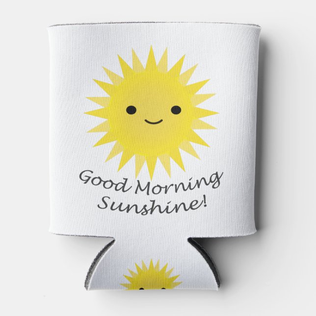 Rafraîchisseur Pour Canette Good Morning Sunshine Kawaii Sun (Devant)