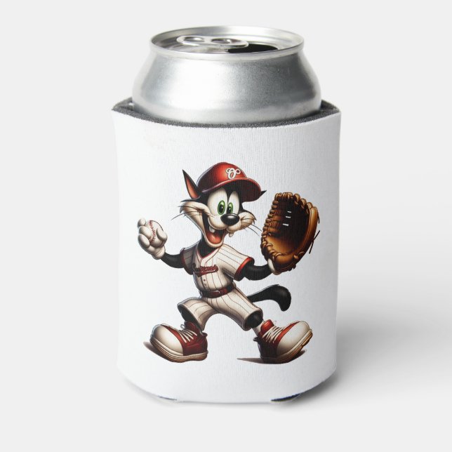 Rafraîchisseur Pour Canette Goofy Cat Baseball Pitcher Monte (Can Dos)