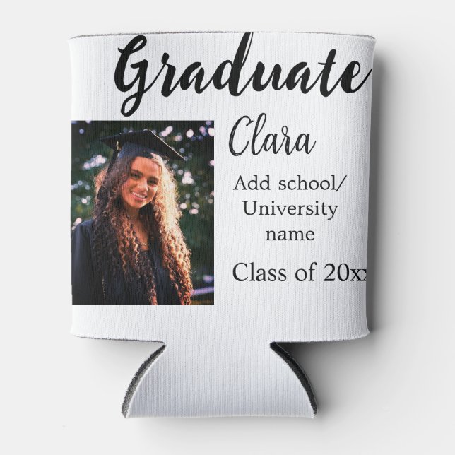 Rafraîchisseur Pour Canette Graduation ajouter nom classe de 20xx félicitation (Devant)