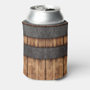Rafraîchisseur Pour Canette Grain de bois rustique