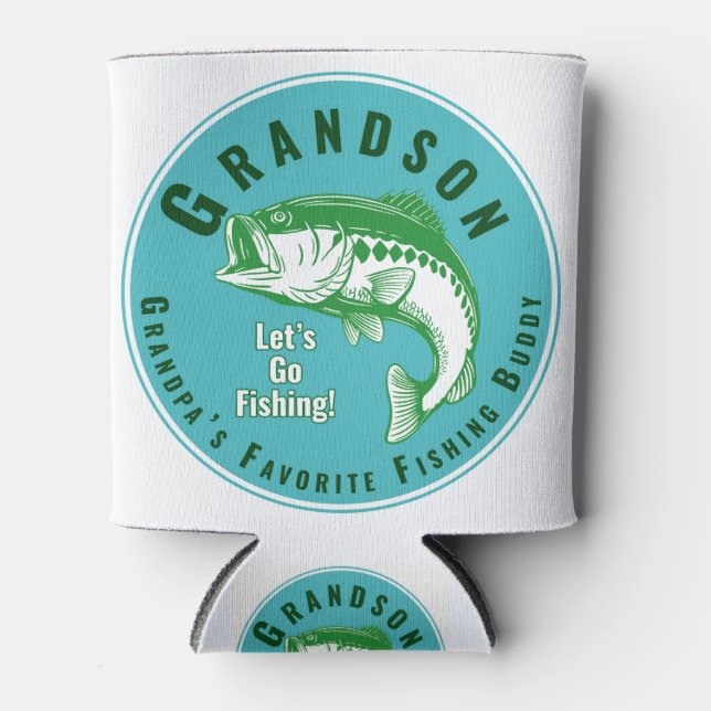 Rafraîchisseur Pour Canette Grand-père's Favori Fishing Buddy (Devant)