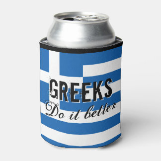 Rafraîchisseur Pour Canette GREEKS FAIRE MIEUX drôle de guillemets drapeau peu