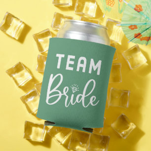 Rafraîchisseur Pour Canette Green Personnalisé Team Bride Can Cooler