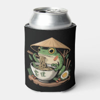 Grenouille mangeant des ramen kawaii neko nouilles