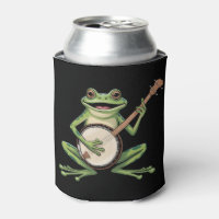 Grenouille Rétro Jouant du Banjo Amoureux de Musiq