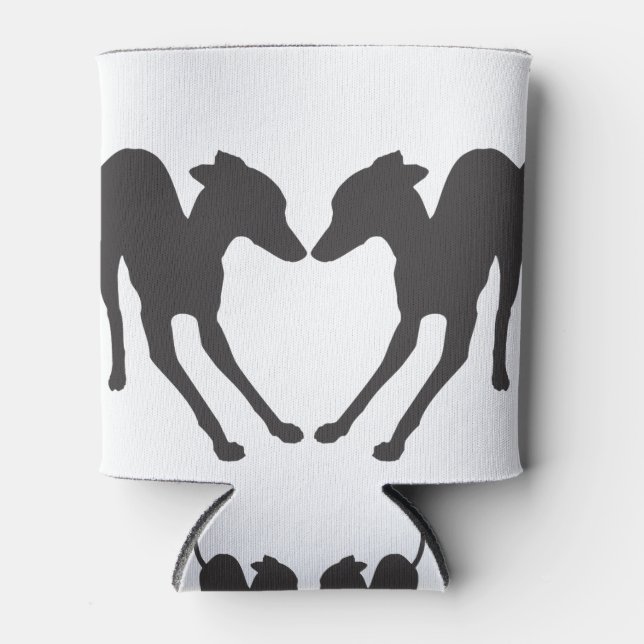 Rafraîchisseur Pour Canette Greyhounds italien IG jouant (Devant)