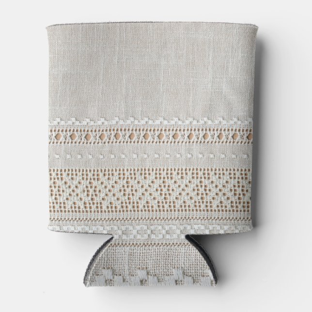 Rafraîchisseur Pour Canette Grille de broderie Texture Arrière - plan (Devant)