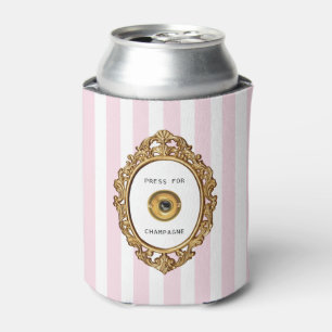 Rafraîchisseur Pour Canette Grille rose et blanche   Presse pour Champagne