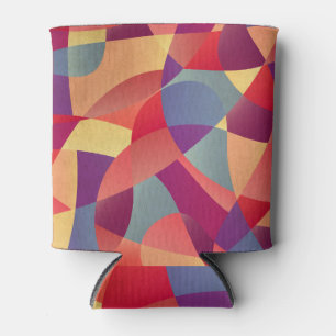 Rafraîchisseur Pour Canette Grunge coloré : Arrière - plan des triangles géomé