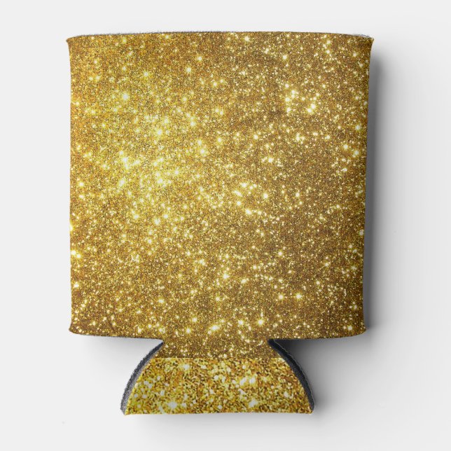 Rafraîchisseur Pour Canette Grunge doré, illustration matricielle haute résolu (Devant)