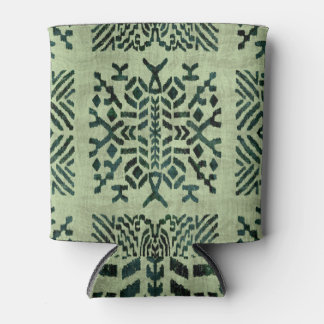 Rafraîchisseur Pour Canette Grungy Tribal, Ethnic Rug Motif.