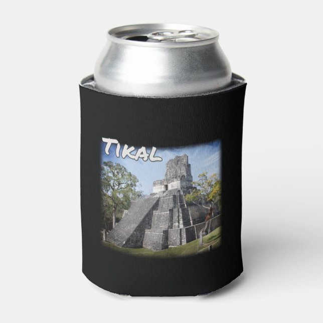 Rafraîchisseur Pour Canette Guatemala Tikal Ruines Temple (Can devant)