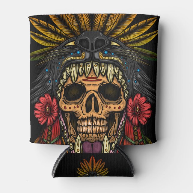 Rafraîchisseur Pour Canette Guerrier aztèque (Devant)