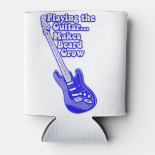 Rafraîchisseur Pour Canette Guitare bleue vintage avec mots de motivation