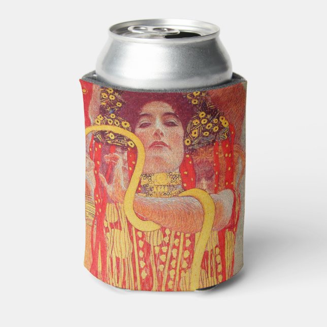 Rafraîchisseur Pour Canette Gustav Klimt Red Woman Gold Snake Peinture (Can Dos)