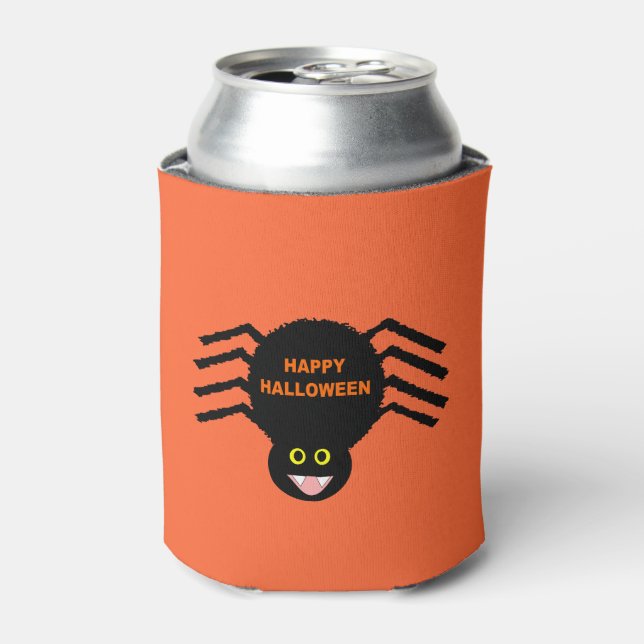 Rafraîchisseur Pour Canette Halloween Black Spider peut refroidir (Can devant)