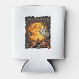 Rafraîchisseur Pour Canette Halloween Fantôme Pleine Lune Jack Lanterns Zombie