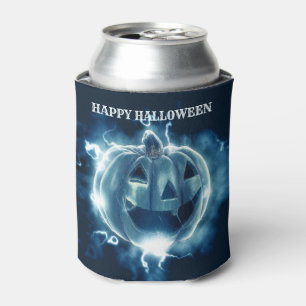 Rafraîchisseur Pour Canette Halloween Parti mal bleu Citrouille Horreur