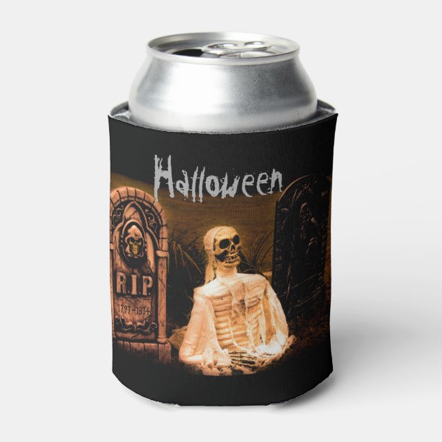 Rafraîchisseur Pour Canette Halloween RIP Skeleton (Can devant)