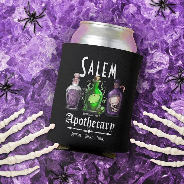 Rafraîchisseur Pour Canette Halloween Salem Potions appothécaires Toniques Eli (Créateur téléchargé)