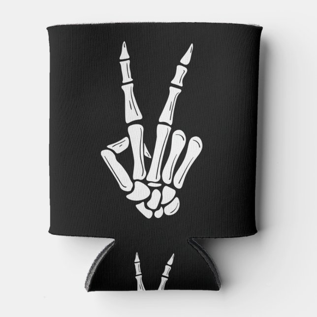 Rafraîchisseur Pour Canette Halloween squelette boîte de refroidissement (Devant)