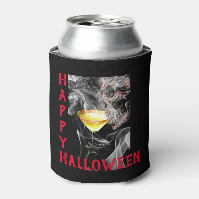Rafraîchisseur Pour Canette Halloween Squelette de boisson (Can devant)