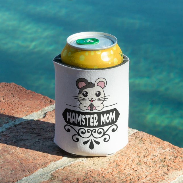 Rafraîchisseur Pour Canette Hamster maman amoureux des animaux mignons (Piscine in situ)