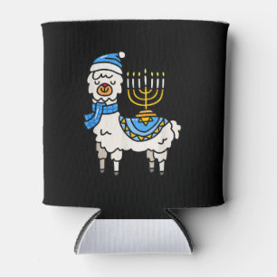 Rafraîchisseur Pour Canette Hanoukka Llama Menorah Chanukah Alpaca Cute Cadeau