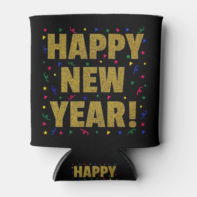 Rafraîchisseur Pour Canette Happy New Year (Devant)