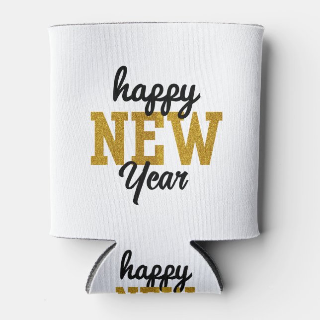 Rafraîchisseur Pour Canette Happy New YearT-Shirt (Devant)