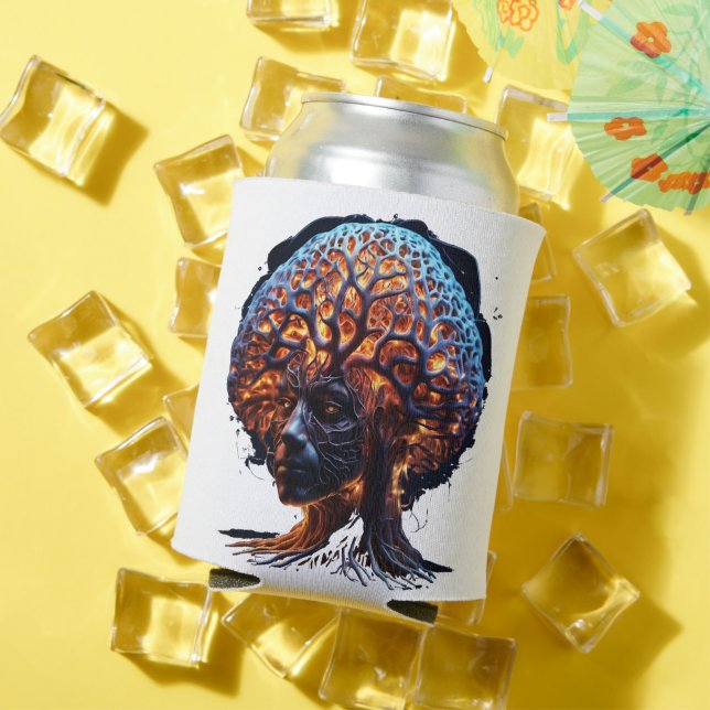 Rafraîchisseur Pour Canette "Harmonie neuronale : une vision de la clarté et d (Été in situ)