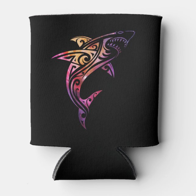 Rafraîchisseur Pour Canette Hawaii Mano Tribal Shark (Devant)