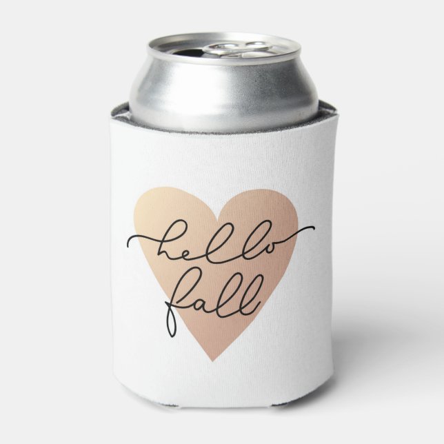 Rafraîchisseur Pour Canette Hello Fall Love Heart (Can devant)