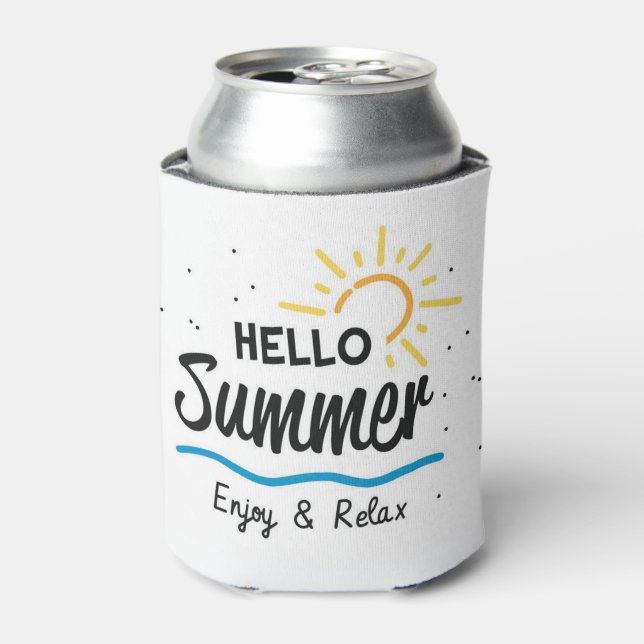 Rafraîchisseur Pour Canette Hello Summer Can Cooler (Can devant)