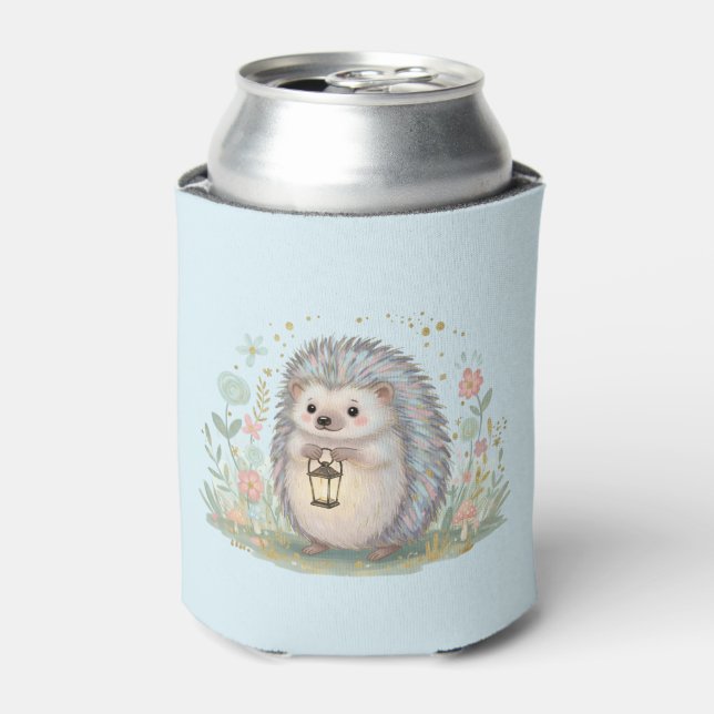 Rafraîchisseur Pour Canette Hérisson Mignon avec Lanterne (Can devant)
