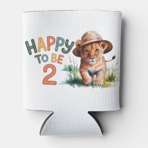 Rafraîchisseur Pour Canette Heureux D'Être 2 Lion Cub Anniversaire Fête Favori