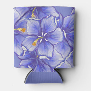 Rafraîchisseur Pour Canette Hibiscus & dentelle BLEU