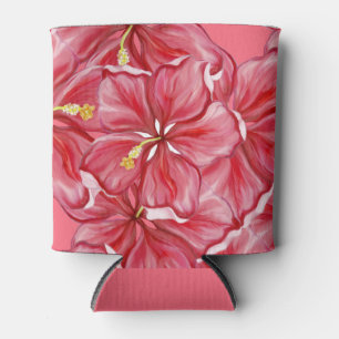 Rafraîchisseur Pour Canette Hibiscus & dentelle RED