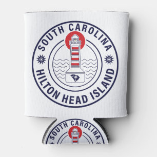Rafraîchisseur Pour Canette Hilton Head Island Lighthouse Retro Sunset