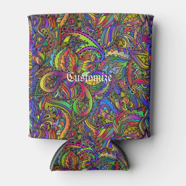 Rafraîchisseur Pour Canette Hippie Super Conception psychédélique Thunder_Cove (Devant)